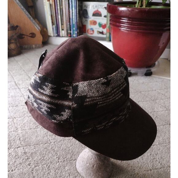 Multi-color Blanket Wool Cadet Cap Hat By Scala Pronto - Picture 7 of 7